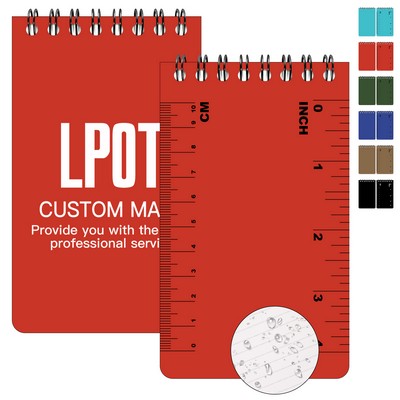 Portable Waterproof Mini Coil Notebook With Scale (50 Sheet )